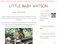 Tablet Screenshot of littlebabywatson.com
